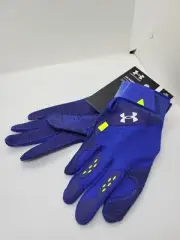 Under Armour Bryce Harper Pro Batting Gloves Blue Baseball 1365465 Men’s S NWT