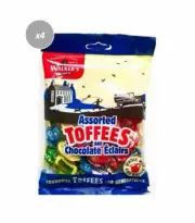 917298 4 x 150g WALKERS ASSORTED TOFFEES AND CHOCOLATE ECLAIRS CANDY LOLLY
