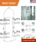 Shower Caddy Hanging Bathroom Organizer, Shower Shelves with 4 Expandable Bas...