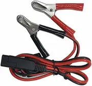 SAE to Aligater Clips Trickle Charger Extension Cable - Battery Charger Clamp 12V-24V Quick Disconnect Extension Cord 2FT 15A Alligator Clip for Pump Motorcycle Car Battery Solar Panels (2ft)