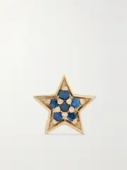 [Andrea Fohrman] Andrea Fohrman - 14-karat Gold Sapphire Earring - One size One size Gold