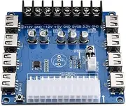Aswalling 20 Pin/24 Pin Breakout Board 5V/2A USB Charging Desktop Chassis Power Supply Adapter Board,A 1 PCS