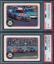 1988 MAXX CHARLOTTE RICHARD PETTY RC LOT #2 PSA 8 & #31 PSA 9 MINT ROOKIE