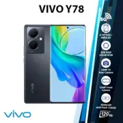 (Unlocked) VIVO Y78 5G 8GB+256GB Dual SIM Octa Core Android Cell Phone - BLACK
