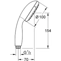 在飛比找蝦皮購物優惠-德國 GROHE New Tempesta 100 兩段/四