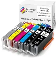 Cartridge Planet 6 Pack (1BK,1PBK,1C,1M,1Y,1GY) Compatible Ink for Canon PGI-650XL CLI-651XL PGI650XL CLI651XL for Canon IP8760 MG6360 MG7160 MG7560