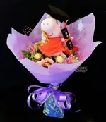 PEPPA PIG 粉紅豬小妹 金莎捧花-B款，捧花/情人節金莎花束/頒獎/畢業花束/畢業典禮/情人節禮物/送禮/捧花/節慶/婚禮小物/生日禮物/交換禮物/告白/求婚，X射線【Y050063】