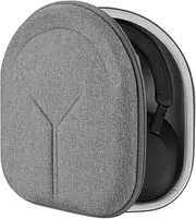 Geekria Shield Headphones Case Compatible with Sony WH-CH720N, WH-1000XM5, WH-1000XM4, WH-XB910N, Replacement Hard Shell Travel Carrying Bag with Cable Storage (Grey)