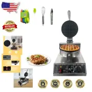 Commercial-Grade Nonstick Waffle Machine - Temperature Control & Rapid Heating