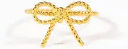 [Kokoma] Minimalist Gold Bow Ring 925 Sterling Silver Bow Knot Statement Ring Thin Finger Band Stacking Rings Promise Engagment Rings Christmas Jewelry for Women