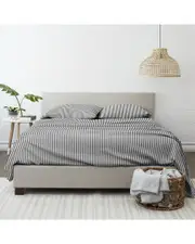Home Collection Premium Ultra Soft Ribbon Pattern 4pc Bed Sheet Set