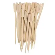 Bamboo Wooden Catering Paddle Skewers Disposable Finger Food Cocktail BBQ