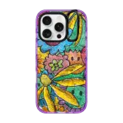 iPhone 16 Pro Impact Ring Stand Case MagSafe Compatible 2023 Floral by Matthew Langille
