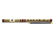 Radhe Flutes PVC Fiber F Sharp Bansuri Middle Octave Right Handed AU