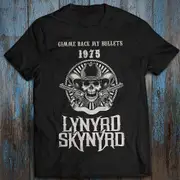 Men's Cotton T-shirt Gimme Back My Bullets Lynyrd Skynyrd Rock Live Music Size S-2XL TES906 L