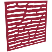 ProtectorAl 300 - 1200 x 300 - 1200mm Dark Red / Gloss White Slate Unframed Composite Deco Panel