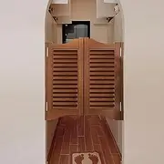 Extra Wide Swinging Cafe Door for Indoor Hallway, Retro Solid Wood Saloon Swing Doors Hardware, Small Heavy Duty Emporium Cowboy Door for Kitchen
