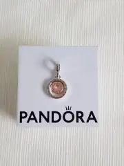 Pandora Logo Circles Dangle Charm - Sterling Silver 2 Tones