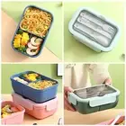 Kids Food Container Anti-leak Store Lunch Students School Lunch Box Single Layer