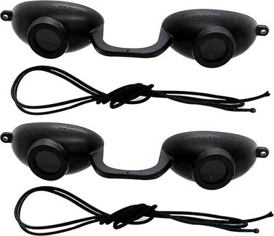 2 Pack EVO Sunnies Flexible Tanning Bed Goggles UV Eye Protection Glasses