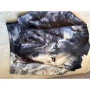 Realistic Wolf patern front and back hoodie Flyily brand, New Sweatshirt Unisex