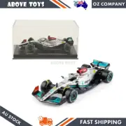 Bburago 1:43 2022 F-1 Mercedes AMG W13 Hamilton Driver #44 With Acrylic Box