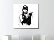 Audrey Hepburn Stretched Canvas Print