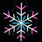 Snowflake Neon Sign,13.5 Inch Giant Snowflake Lights, USB Powered for Xmas Pa...