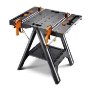 WX051 Workbench Multifunctional Folding Woodworking Table DIY Mobile Workbench