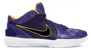 BRAND NEW DS Kobe 4 Protro Undefeated Los Angeles Lakers Purple Size 9