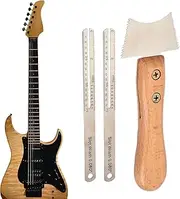 Fret Saw | Stainless Steel Guitar Luthier Tools - Measuring, Lightweight Portable Fret Cutter Slot Scraper With Wooden Handle for Cleaning