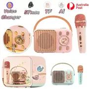 Karaoke System Microphone Speaker Wireless Bluetooth Portable Outdoor Party KTV