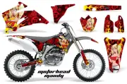 Graphics kit Sticker Decal Wrap for Yamaha YZ 250/450F 06-09 MOTORHEAD MANDY RED
