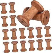 NUOBESTY Ganize Your Thread Collection: 20pcs Wooden Empty Spools Smooth Surface for Easy Handling Thread Management