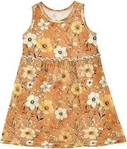 [Caihoyu] Girls' Sleeveless Dress Toddlers Swing Casual Sundresses Play Dresses, Multicolor11, 6 Years