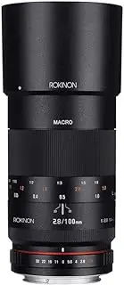Rokinon 100mm F2.8 ED UMC Full Frame Telephoto Macro Lens for Canon EF Digital SLR Cameras