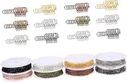 TEHAUX 1 Set Jewelry Making Chain Silver Chain for Jewelry Making Claw Clasps for Jewelry Making Chain Links Bulk Craft Supply Swivel Chain Link Bracelet Making Charms Thin Chain Iron