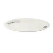 White Ceramic Floral Print Tableware Oval Serving Dish Plate 10''