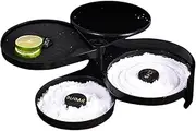Glass Rimmer | Black Seasoning Box Margarita Salt Dish - Cocktail Rim Salter, Bar Glass Rimmer, Bartender Tools for Better Drinks Drink Preparation