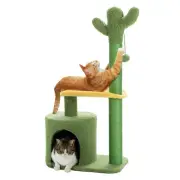Made4Pets Cat Tree, Cactus Cat Tower Cat Tree Tower 36.5 Inches with Sisal Sc...