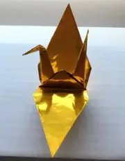 *Made to Order* 1,000 Large Gold Origami Handmade Paper Cranes No Lines On Wings