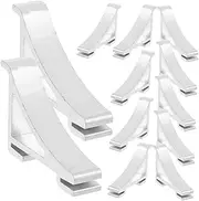 NULYLU 12pcs Versatile Metal Freezer Rack Clips Black Cooler Shelf Clips Easy Install for Refrigerator Support