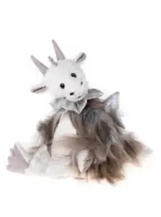 Charlie Bears 2023 Storm Chaser Dragon Teddy Bear White Plush Toy Bow Fantasy