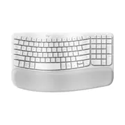Logitech Wave Keys Wireless Ergonomic Keyboard (Off White)