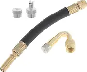 X AUTOHAUX 1 Set 45 Degree Copper Tire Valve Extension with Universal Plastic 140mm Tyre Valve Stem Extender for Car Motorcycle RV Truck Bike
