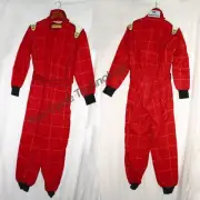 Red Go Kart Driving Suit, Birel, Briggs, Margay