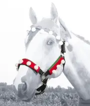 Holiday Horse Wear - Elf Halter/Bridle Cover Set for your Horse