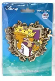 Disney Robin Hood Family Crest - Prince John And Sir Hiss 3” Special Edition Pin