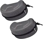 HAWILLOSCH 2pcs Large Hard Case for Ski Goggles and Shockproof Storage Box for Motorcycle and Snow Sports Goggles Protection Elevated Design for Comfortable Fit