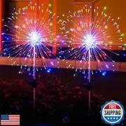 2 Pack Solar Firework Lights 200 LED Create Magical Nights, Waterproof Starbu